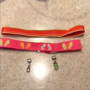 Chocker necklaces with charms